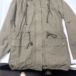 Women's Olive Green Parka Jacket